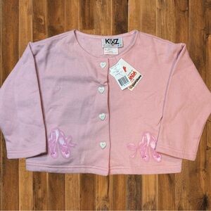 🎀 Vintage Kidz For Kids Ballet Cardigan – Size 6 – NWT – Made in Canada 🎀